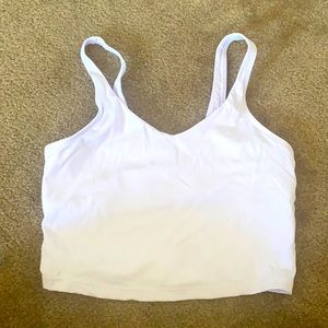 Workout tank top with built in bra